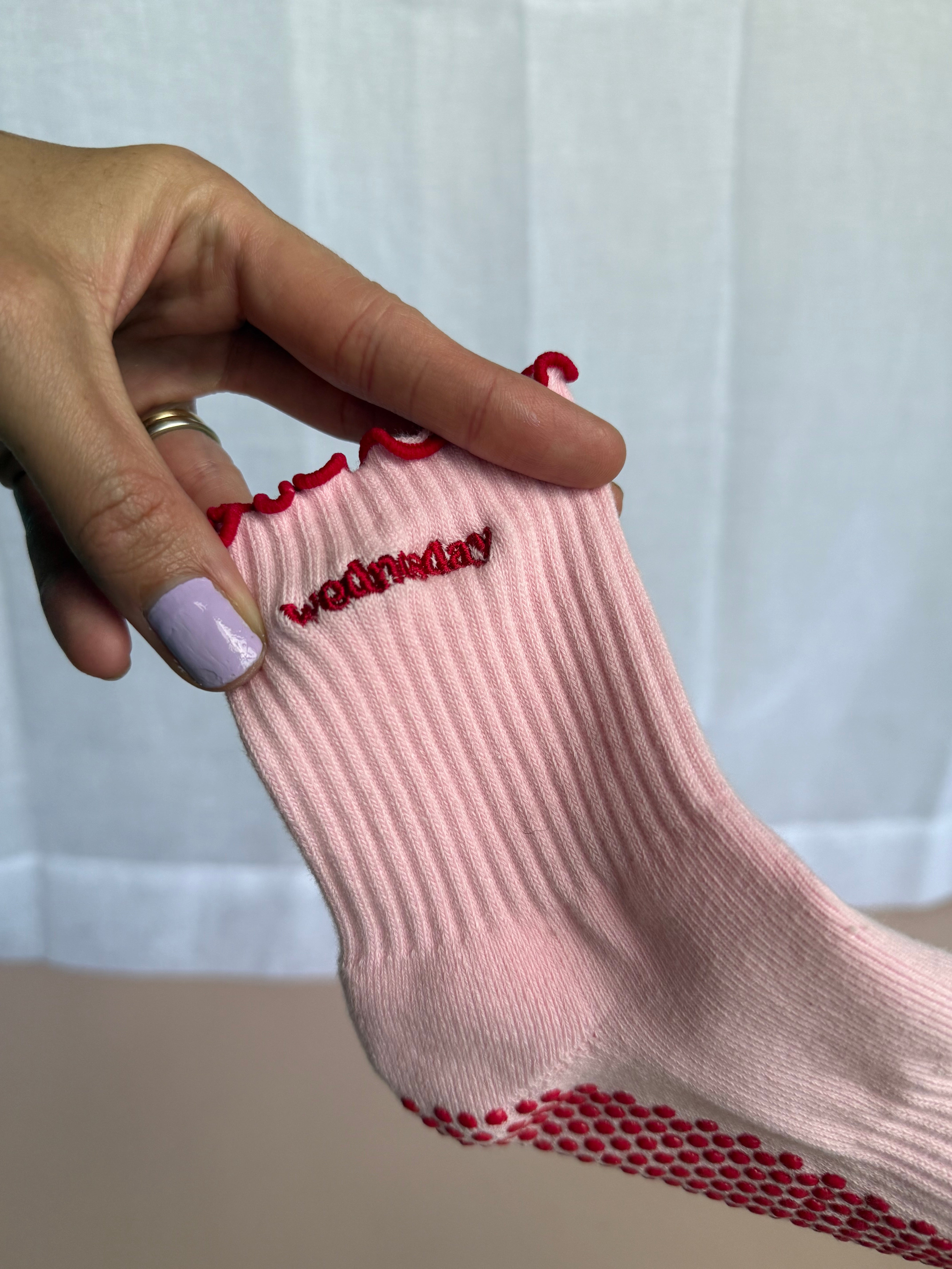 Wednesday grip socks