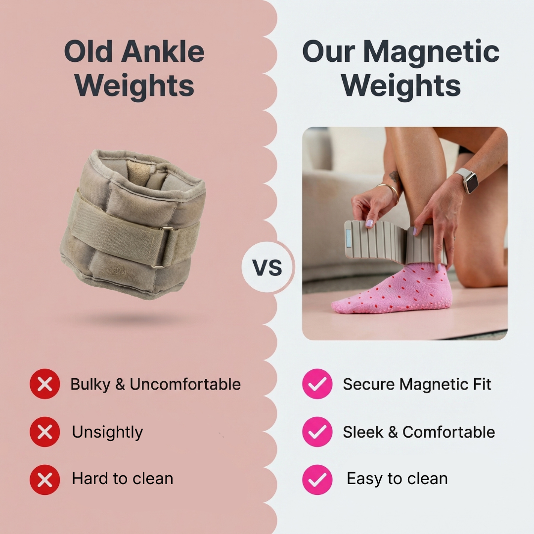 1kg Magnetic Ankle Weights